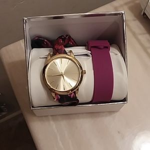 Gold JCPenney's Watch With Two Straps